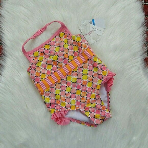 NWT Tommy Bahama Kids Swimsuit One-Piece Tile 24 Mos - Picture 12 of 12